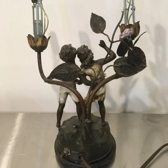 Copper and Brass Light Fixture - Picture 2 of 6